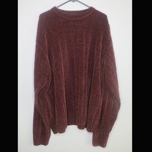 Mens Croft & Barrow Burgundy Sweater XXL